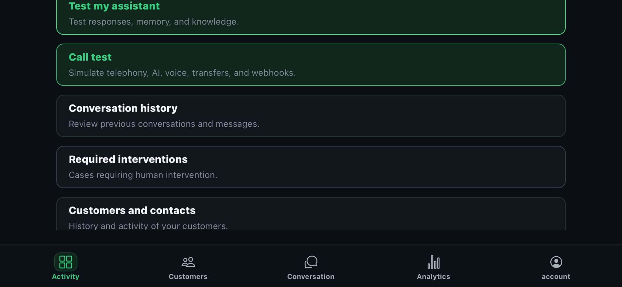 AI Customer Platform operations overview